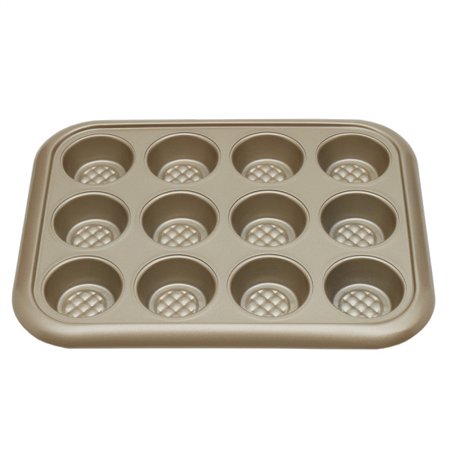 Home Basics Aurelia Non-Stick 12-Cup Carbon Steel Cookie Sheet  Gold