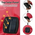 thumbnail image 6 of Costway 10 FT Solar Patio Umbrella with 96 LED Lights 35° Adjustable Tilt Vented Top Red, 6 of 10