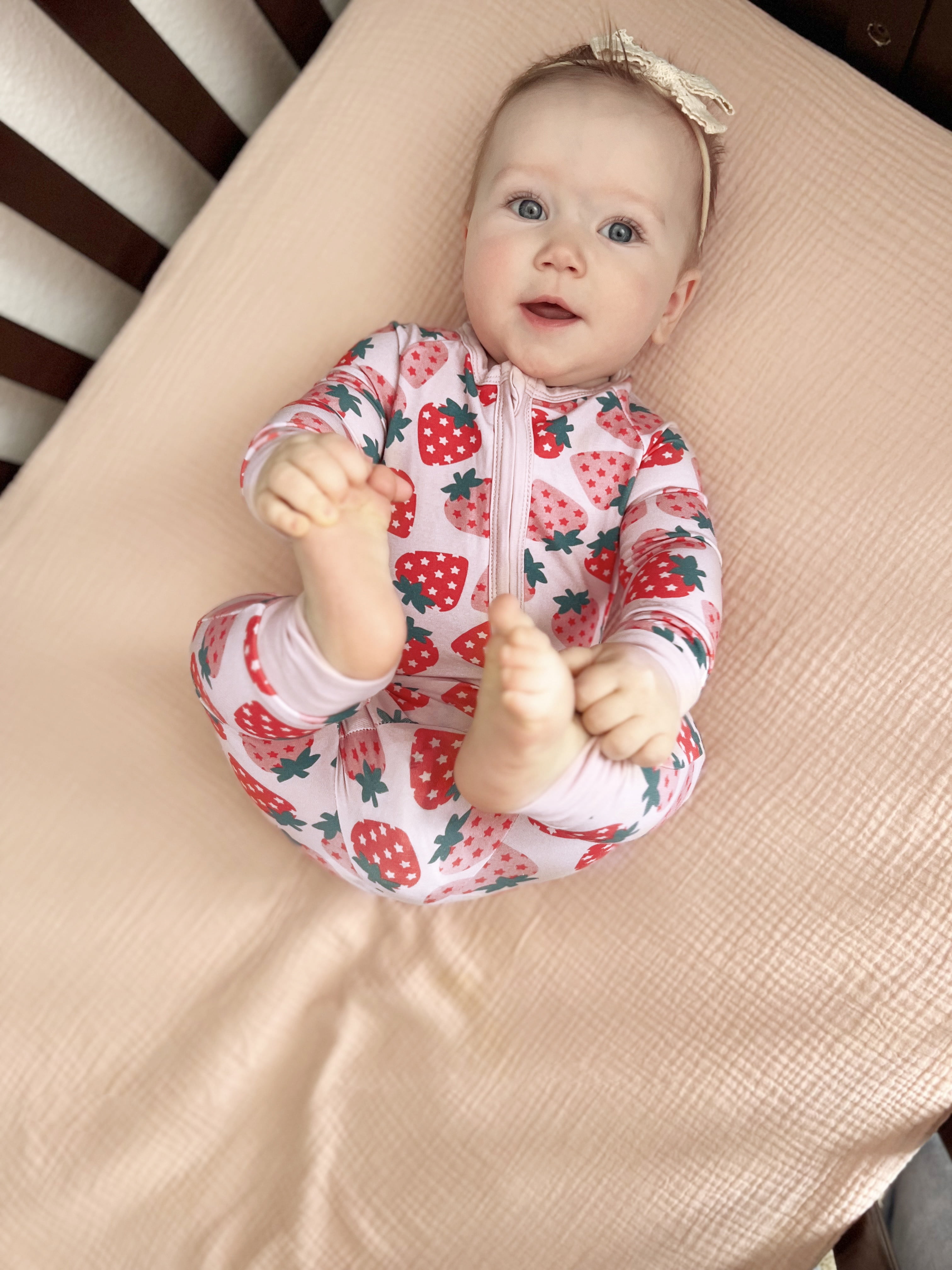 PatPat Baby Clothes Viscose from Bamboo Snug Fit Footless Zip Baby Pajamas Bodysuits Baby Girl Gifts for Baby Shower & Photos 2Pack,18-24 Months