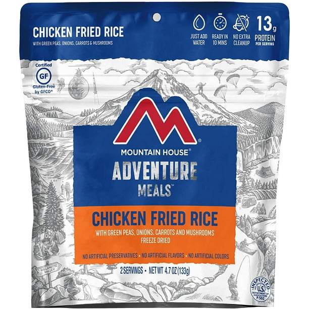 Mountain House Chicken Fried Rice Freeze Dried Backpacking Camping Food Gluten Free Walmart Com Walmart Com