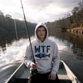 thumbnail image 4 of WTF Wheres The Fish Unisex Hoodie Funny Fishing Acronym Fishermen Joke Hooded Sweatshirt, 4 of 8