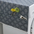 thumbnail image 4 of 2 Pack 55 x 130cm /22 Pieds x 51 Pieds Housse Géométrique pour Réfrigérateur Machine à Laver, Housse Multi-Usage en Coton Lin pour Micro-Ondes, avec Poche de Rangement, 4 of 5
