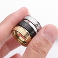 thumbnail image 3 of 2022 Vintage Roman Numerals Men Rings Temperament Fashion 6mm Width Stainless Steel Rings For Men Jewelry Gift Gold 10, 3 of 5