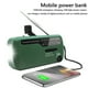 thumbnail image 2 of Radio con manivela solar, 1200mAh, USB, Radio de emergencia duradera para exteriores, alarma SOS para adultos, accesorios para exteriores, piezas, 2 of 7