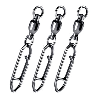 VBESTLIFE 100Pcs Power Clips Pesca Clip di velocità in Acciaio Inox Pesca Connettore Facile richiamo richiami Snap(0#) Altri Attrezzi E Accessori per La Pesca