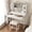 White, variant on S-HOME Small Vanity Desk With Mirror And Lights, Makeup Vanity Table With LED Mirror, 3 Lighting Modes, Drawer Included