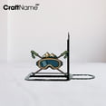 thumbnail image 2 of Craftnamesign Custom Snow Skiing Metal Bookend, Book Nook for Reading Corner Decor, Book Lover Gift, 2 of 3