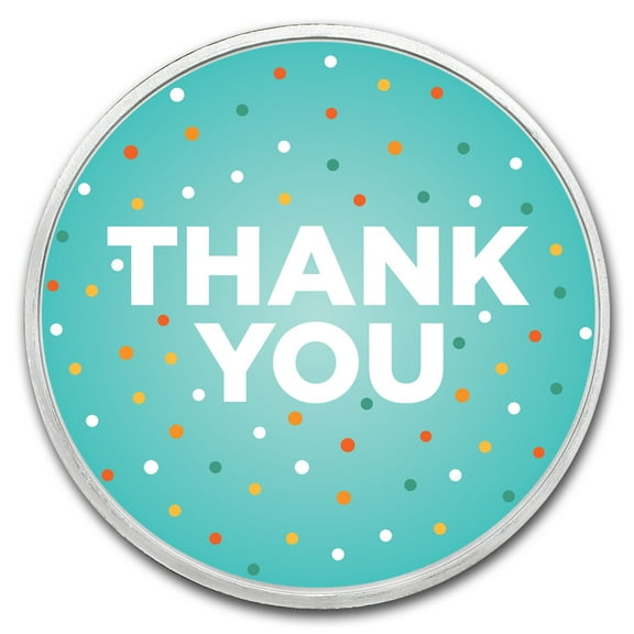 1 oz Silver Colorized Round - APMEX (Thank You - Modern)