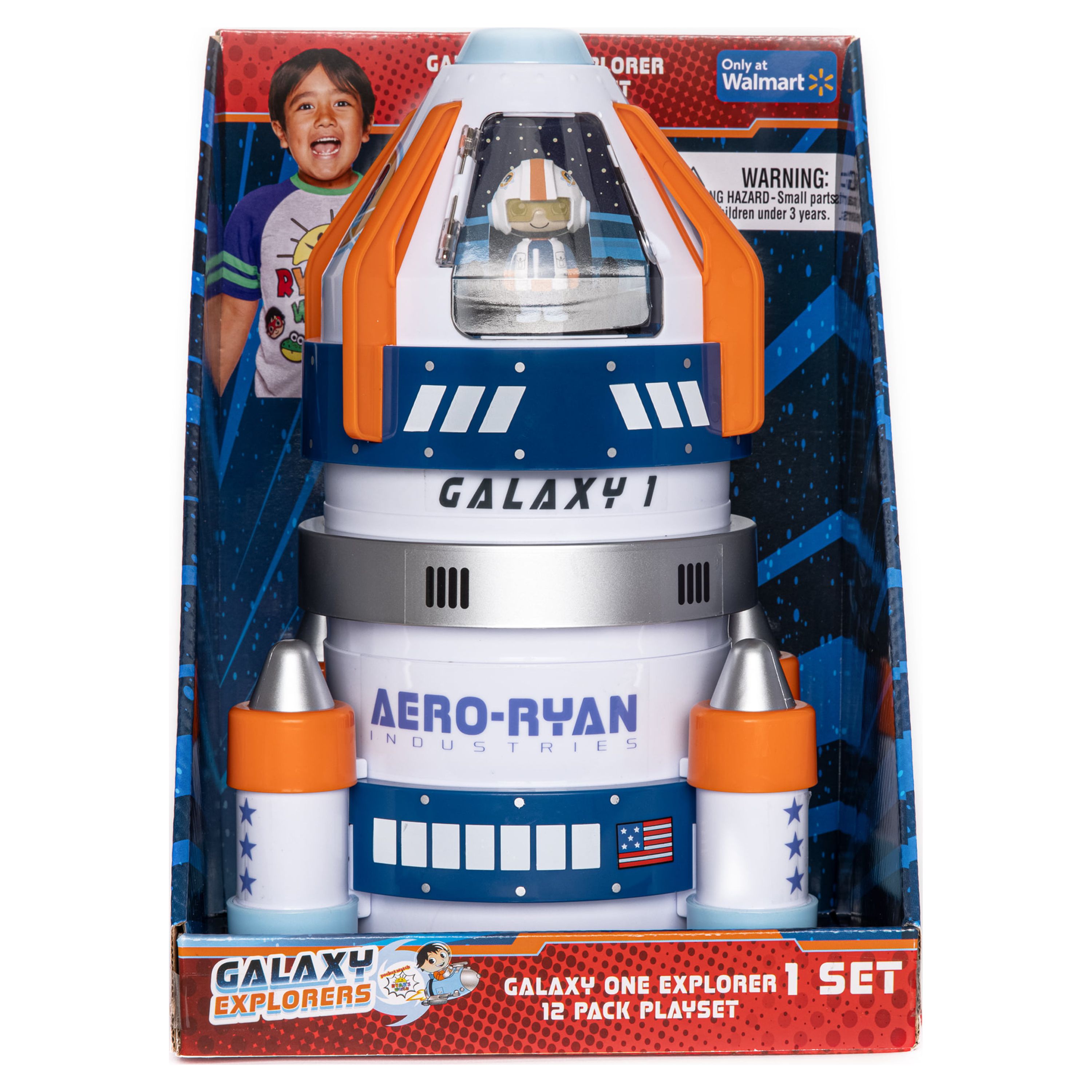 Ryan's World Galaxy Explorer Rocket 12 Pack Micro Figure Playset Toy - image 5 of 9