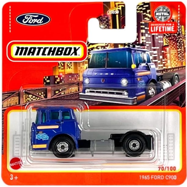 Coche Matchbox 2024-1965 Ford C900, color morado, escala 1:64