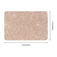 thumbnail image 3 of Haiem Beige Sparkling Glitter Front Door Mat Indoor Outdoor Entrance, Waterproof All-Season, All-Weather Doormat, Durable Flannel Fabric, Fade Resistant, Low Profile, 16x24in, 3 of 9