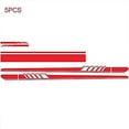 thumbnail image 3 of 5 Pcs Car Sticker, Vinyl Body Hood Sticker Car Racing Stripe Stickers, Cars Vinyl Bumper Sticker (Red), 3 of 5