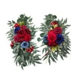 thumbnail image 5 of Wedding Arch Flowers Silk Flowers for Wedding Arch Decorative Centerpiece Home Decor Indoor Artificial Flower Swag for Ceremony Table Arbor Red Blue, 5 of 9