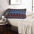 thumbnail image 6 of Daiia Vintage Corn Pattern in Red Blue Bedding Waterproof Pillow Protector Zippered Queen – Bed Bug Proof Pillow Encasement-20"x30", 6 of 6