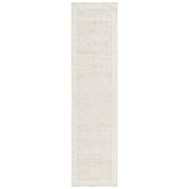 SAFAVIEH Marbella Helen Bordered Runner Rug, Ivory/Brown, 2'3" x 9'