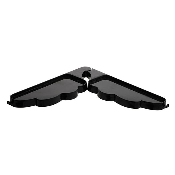 Estante de esquina para pared, organizador de ducha para cocina, dormitorio, artículos diversos de uso diario. Negro