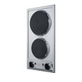 thumbnail image 2 of Summit CSD2B115 11.25 in. Wide 115V 2-Burner Solid Disk Cooktop - Stainless Steel, 2 of 2
