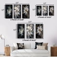 thumbnail image 4 of Designart "Emergence of Ivory Fractals III" Fractals Framed Wall Art Set Of 3 - Blue Transitional Frame Gallery Set For Office Decor, 4 of 6