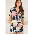 thumbnail image 2 of Womens Satin Short Pajamas Set Button Down Two-piece Pj Sets Sleepwear Flannel Loungewear, 2 of 6