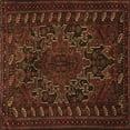 thumbnail image 1 of Ahgly Company Indoor Square Persian Brown Traditional Area Rugs, 7' Square, 1 of 4