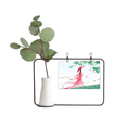 thumbnail image 1 of Vermilion aguamarina estilo chino acuarela Marco De Metal Florero De Cerámica Decoración, 1 of 4