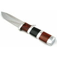 thumbnail image 6 of 10" STAINLESS STEEL WOOD HANDLE HUNTING KNIFE Survival Skinning Bowie Camping, 6 of 6