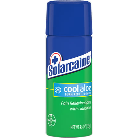 Solarcaine Aloe Extra Burn Relief Spray 4.5 oz (Best Aloe For Burns)