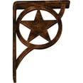 thumbnail image 4 of Ekena Millwork 1 1/2"W x 5 1/2"D x 8"H Austin Wrought Iron Bracket, (Single center brace), Antiqued Bronze, 4 of 10
