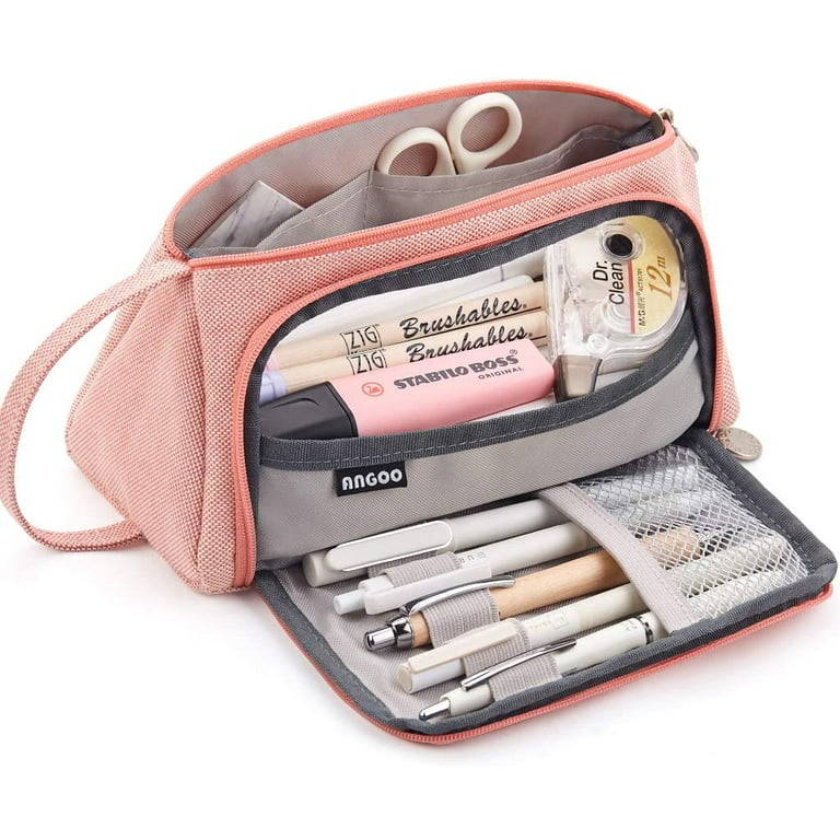 Pencil Bag Silicone Pencil Case Capacity Waterproof Silicone Pencil Case  Zipper Storage Bag for Stationery Makeup School - AliExpress