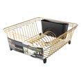 thumbnail image 2 of Thyme & Table Stainless Steel Dish Rack with Caddy, Gold, 2 of 5