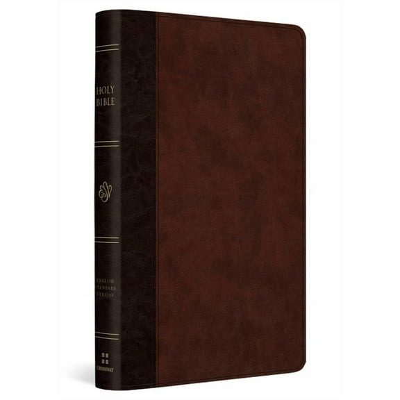 ESV Large Print Thinline Reference Bible (Trutone, Brown/Walnut, Timeless Design), (Hardcover)
