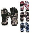 thumbnail image 3 of Qudderr Kids Padded Gloves Winter Warm Snow Gloves Boys Girls Cycling Windproof Sports Gloves for Cold Weather 4-12 Years Old, 3 of 8