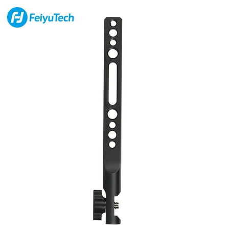 FeiyuTech Aluminium Alloy Back Straight Extension Arm Bracket with 1/4 Inch Screw Mount for FeiyuTech AK Series AK4000 AK2000 Stabilizer for Video Light Microphone (Best Brackets Extensions 2019)