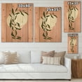 thumbnail image 4 of Designart 'Abstract Geometrical Moon and Sun With Leaf VI' Modern Print on Natural Pine Wood, 4 of 5