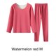 thumbnail image 4 of Qarigey Ropa interior térmica para mujer, 2 uds., cálida, agradable a la piel, gruesa, capa base, vellosa, ropa de invierno, pintura interior, combina conjuntos de ropa Melon rojo METRO Qarigey AP013391-11, 4 of 6