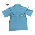 thumbnail image 3 of Habit Men's UPF Button Down Short Sleeve Kona Beach Vented River Fishing Shirt, 3 of 4