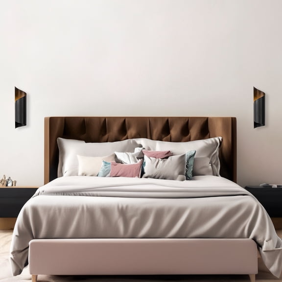 Ava 1 - Light Black Flush Mounted Sconce