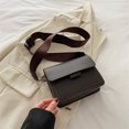 thumbnail image 7 of Coffee Color Women's Shoulder Bag Retro Solid Casual Crossbody Small Square Fashion Handbag, 7 of 7