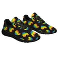 thumbnail image 5 of Unisex Fashion Rainbow Shoes, LGBT Sneakers for Men Women, Lightweight Breathable Running Walking Shoes Black Size 8, 5 of 7