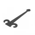 thumbnail image 3 of Renovators Supply Black Wrought Iron Garage Door Decorative Hardware Fleur De Lis Design 15-3/8 in Rust Resistant Dummy Strap Hinge w/Screws, Pack of 4, 3 of 7