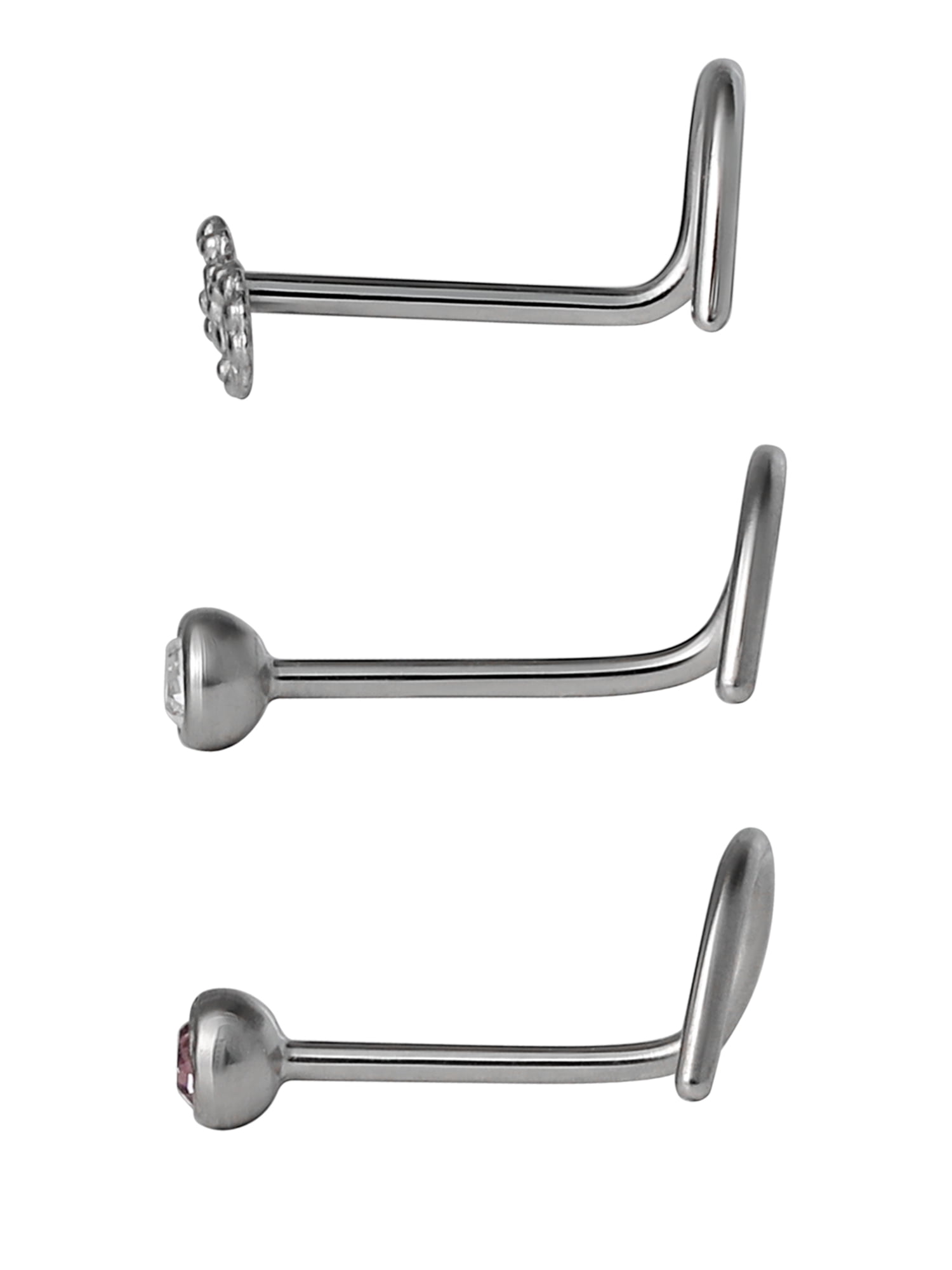Body Jewelry Women's Body Jewelry Stainless Steel 22g Infinity Nostril Screw
