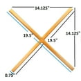thumbnail image 5 of Meridian Furniture XOXO Gold Stainless Steel Contemporary Wall Decor, 5 of 7