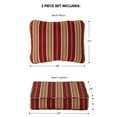 thumbnail image 5 of Greendale Home Fashions 24 x 24 in. Roma Stripe Premium 2-Piece Deep Seat Cushion Set, 5 of 9