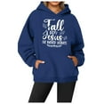 thumbnail image 2 of Fall For Jesus He Never Leaves Hoodies for Women 2025 Thanksgiving Funny Christian Graphic Sweatshirt Pullover Tops, 2 of 5