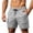 Gray, variant on EOYWHK Mens Active Shorts Quick Dry Elastic Waist Drawstring Workout Shorts for Men Soft Lightweight Breathable Wear Daily Wear Outdoor Army Green, Size L