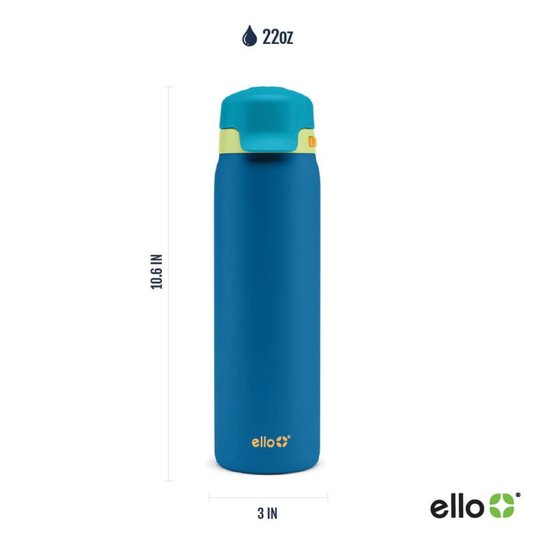 Ello Flip & Fill 22 oz Stainless Steel Water Bottle - Walmart.com