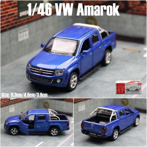 1:43 Volkswagen Amarok Alloy Pickup Car Model Diecasts Metal Vehicles Car Model Miniature Scale Simulation Collection Kids Gifts