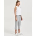 thumbnail image 5 of Stelle Women's Cotton Capri Joggers Pants with Side Pockets Workout Sweatpants,Drawstring Waist Running Yoga Athletic Tapered Casual Pants Lightweight Lounge Pants 20",XS-XXL Gray, 5 of 7