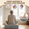 thumbnail image 3 of AMTPM Seat Cushion, Double Layer Gel Memory Foam Chair Cushion, Orthopedic Seat Cushion for Pressure Relief, Washable Cover for Office Chair, Recliner, Car, 3 of 8