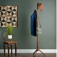 thumbnail image 6 of Wooden Tree Coat Rack Stand, 6 Hooks - 3 Adjustable Sizes Free Standing Coat Rack, Hallway / Entryway Coat Hanger Stand for Clothes, Suits, Accessories, 6 of 7